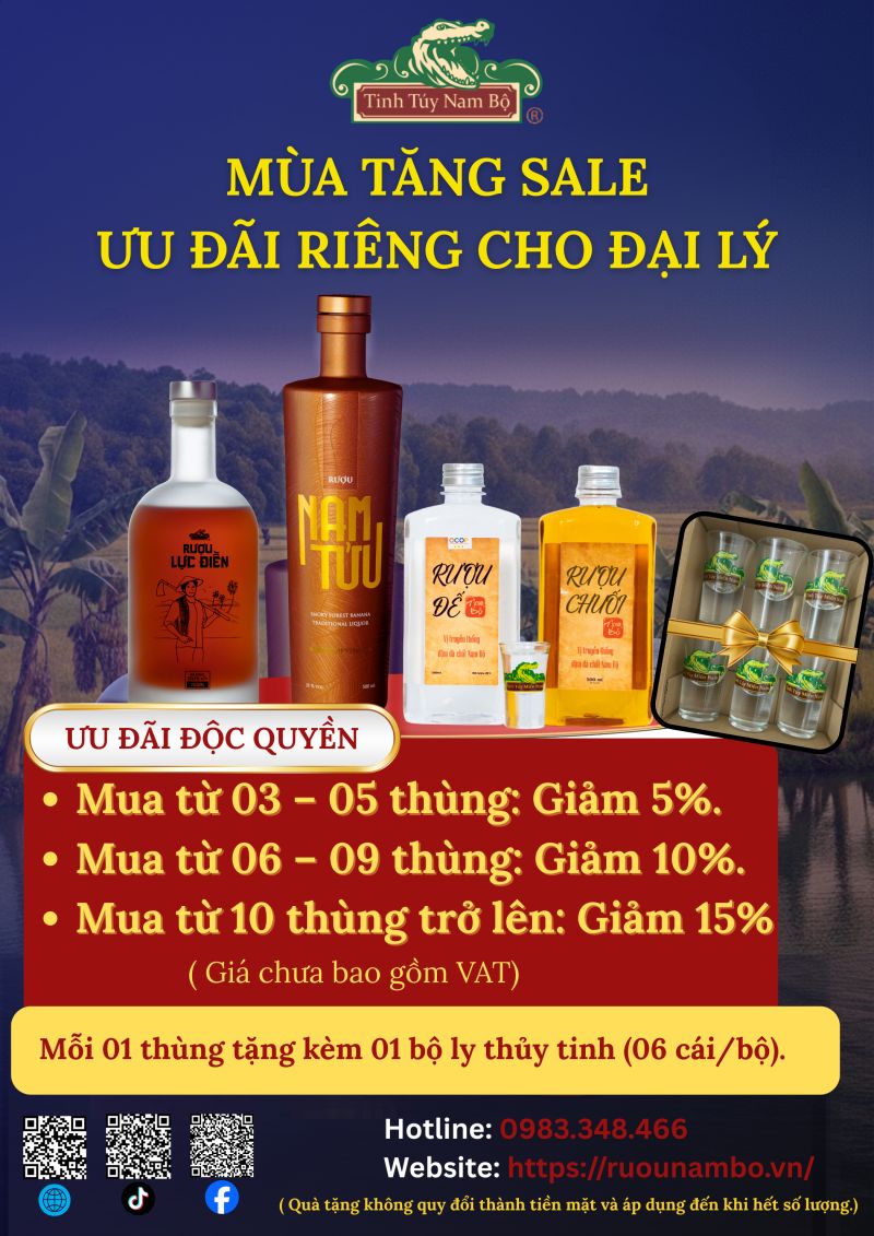 VUI XU&Acirc;N C&Oacute; HỘI &ndash; TĂNG SALE N&Oacute;NG HỔI C&Ugrave;NG RƯỢU NAM BỘ